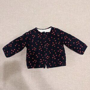 BabyGap Sweater Navy Blue/Red Heart  Infant 6-12 Months